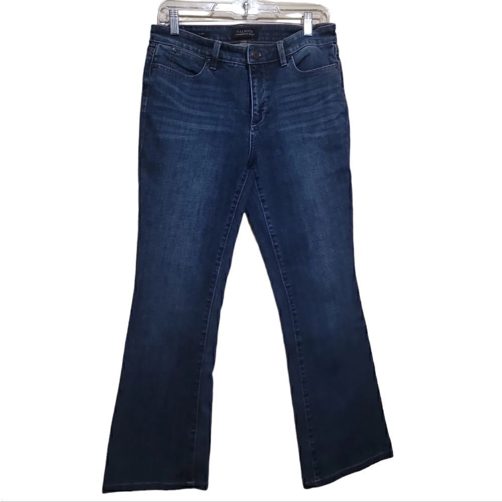 Talbots Womens Blue Denim Flare Jeans Sz 6